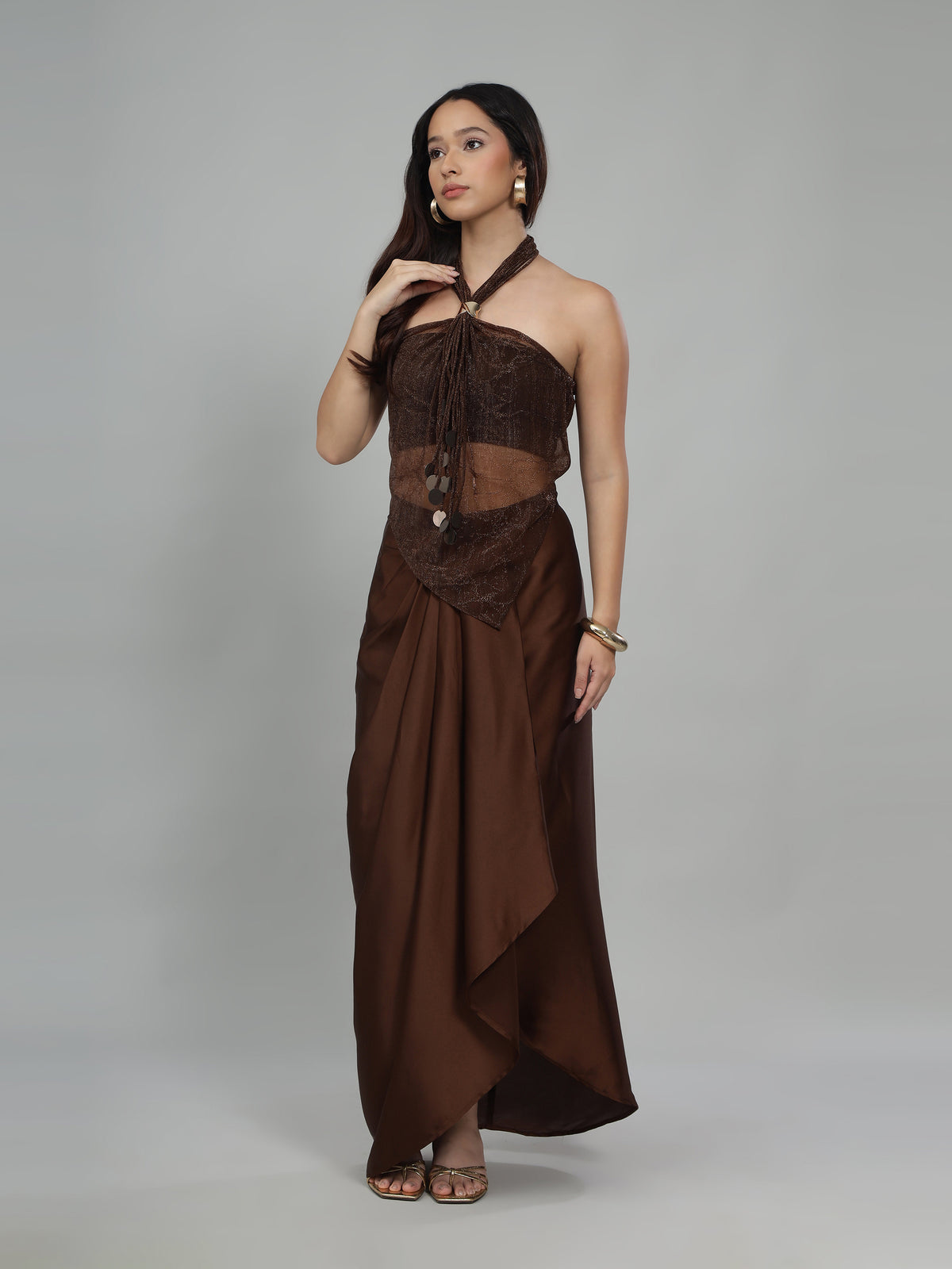 Amber Glow Halter Set