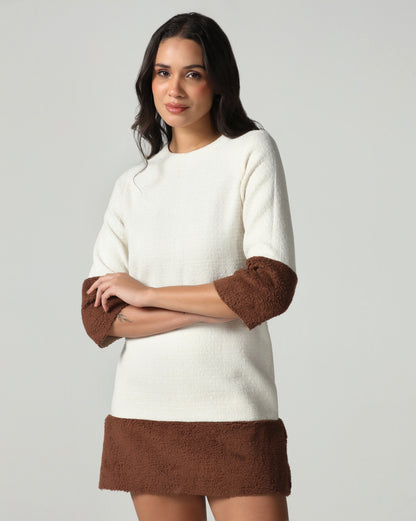 Snow & Cocoa Tweed Dress
