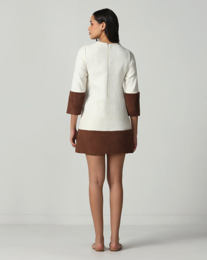 Snow & Cocoa Tweed Dress