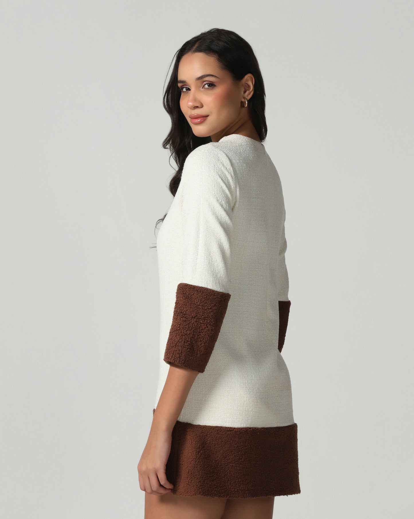 Snow & Cocoa Tweed Dress