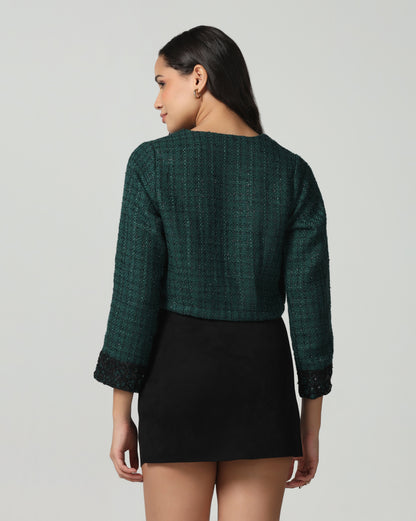 Emerald Tweed Jacket