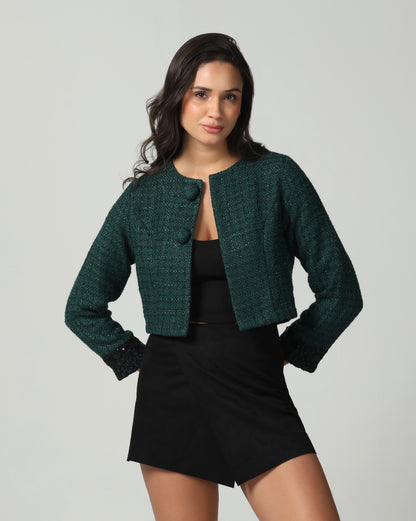Emerald Tweed Jacket