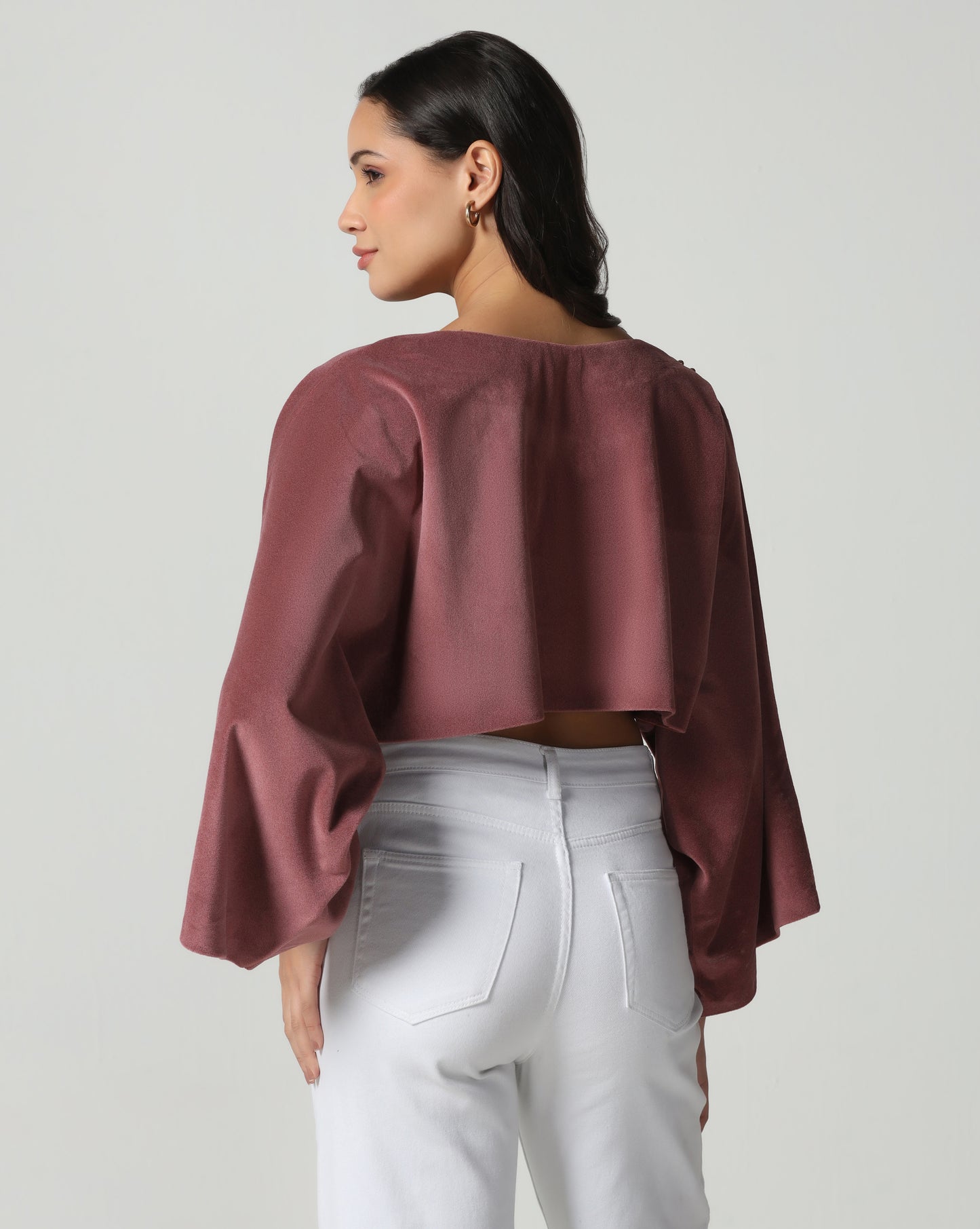Daisy Embellished Crop Cape