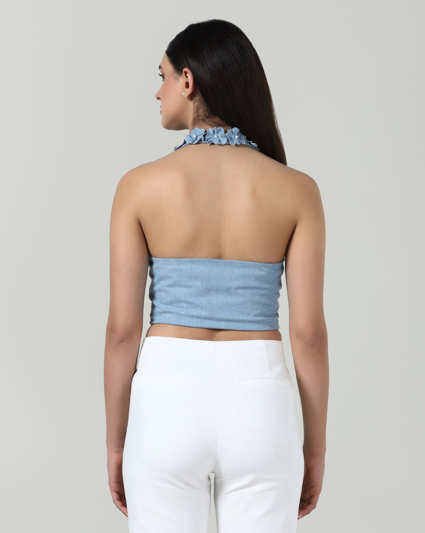 Denim Petal Waistcoat