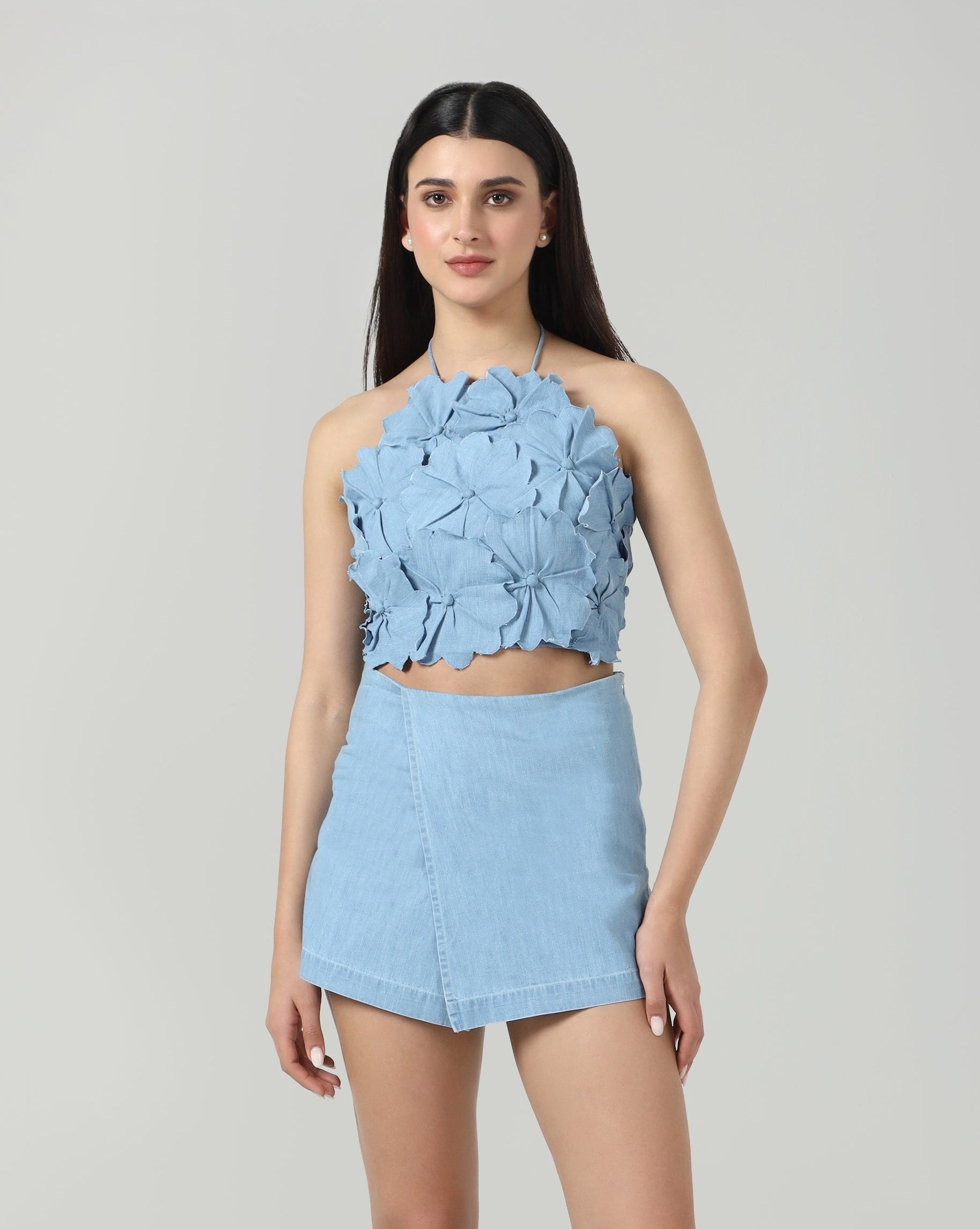 Bloom Denim Top – Pomora