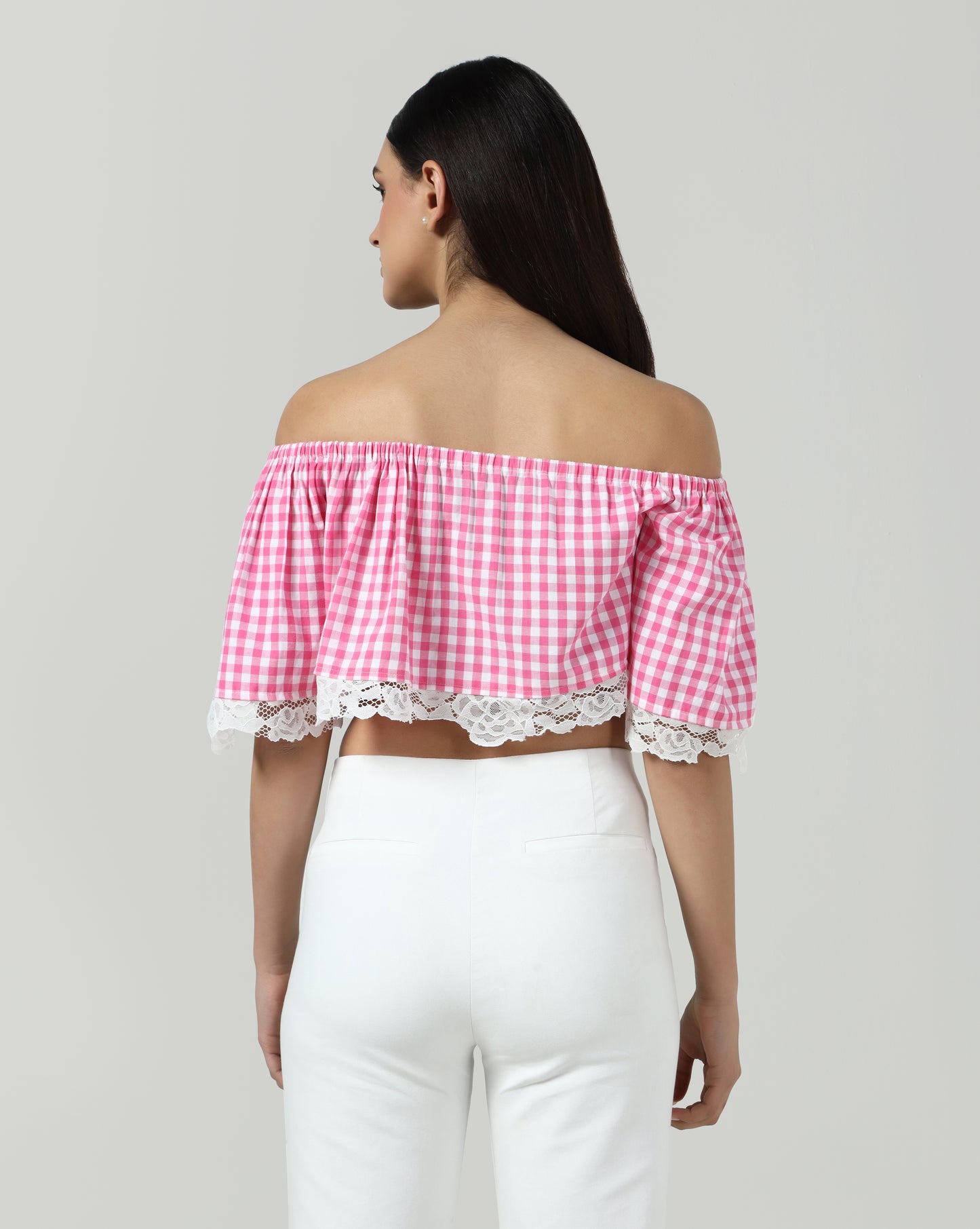 Blush Lace Trim Top
