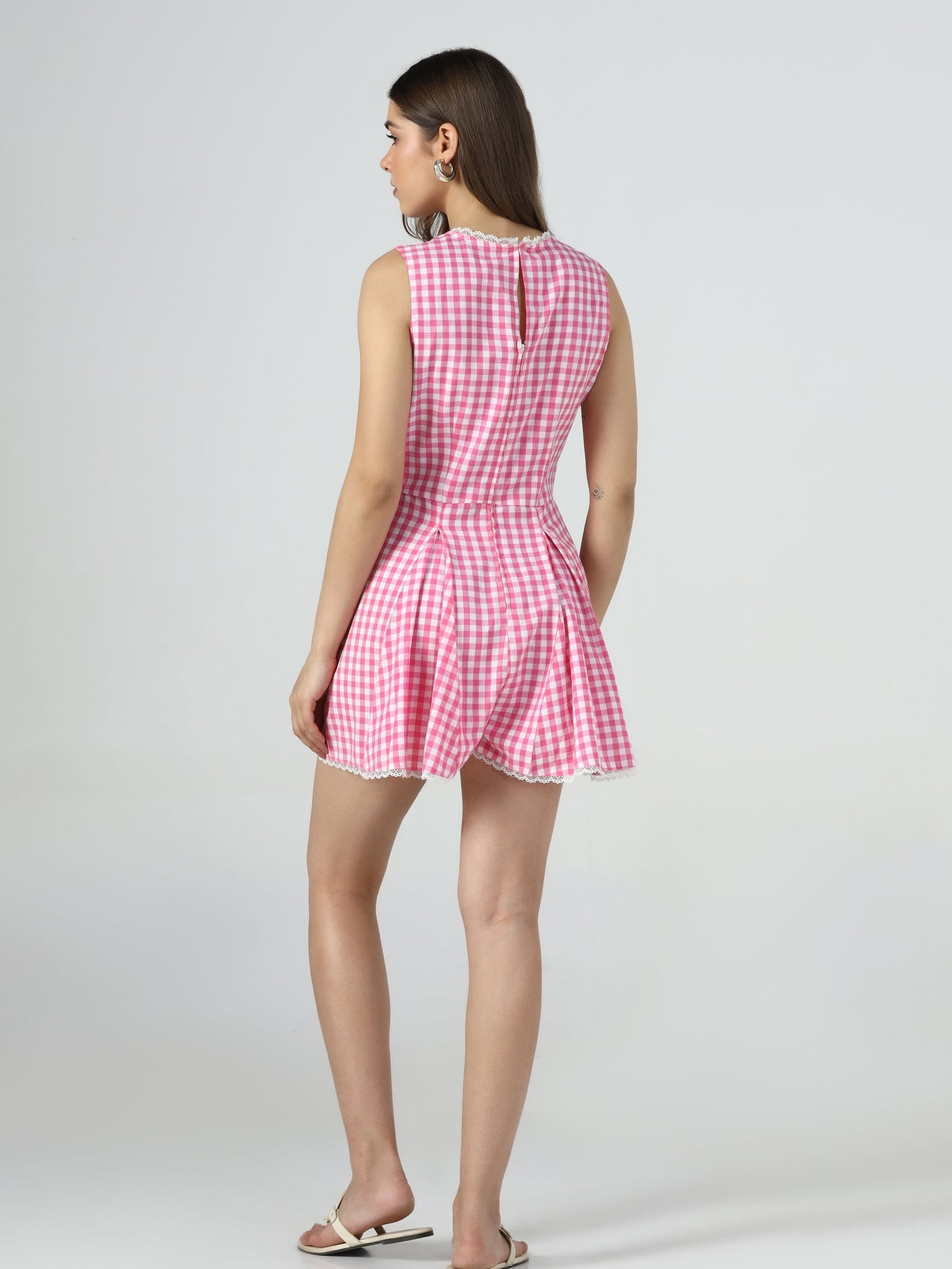Pink Picnic Gingham Playsuit