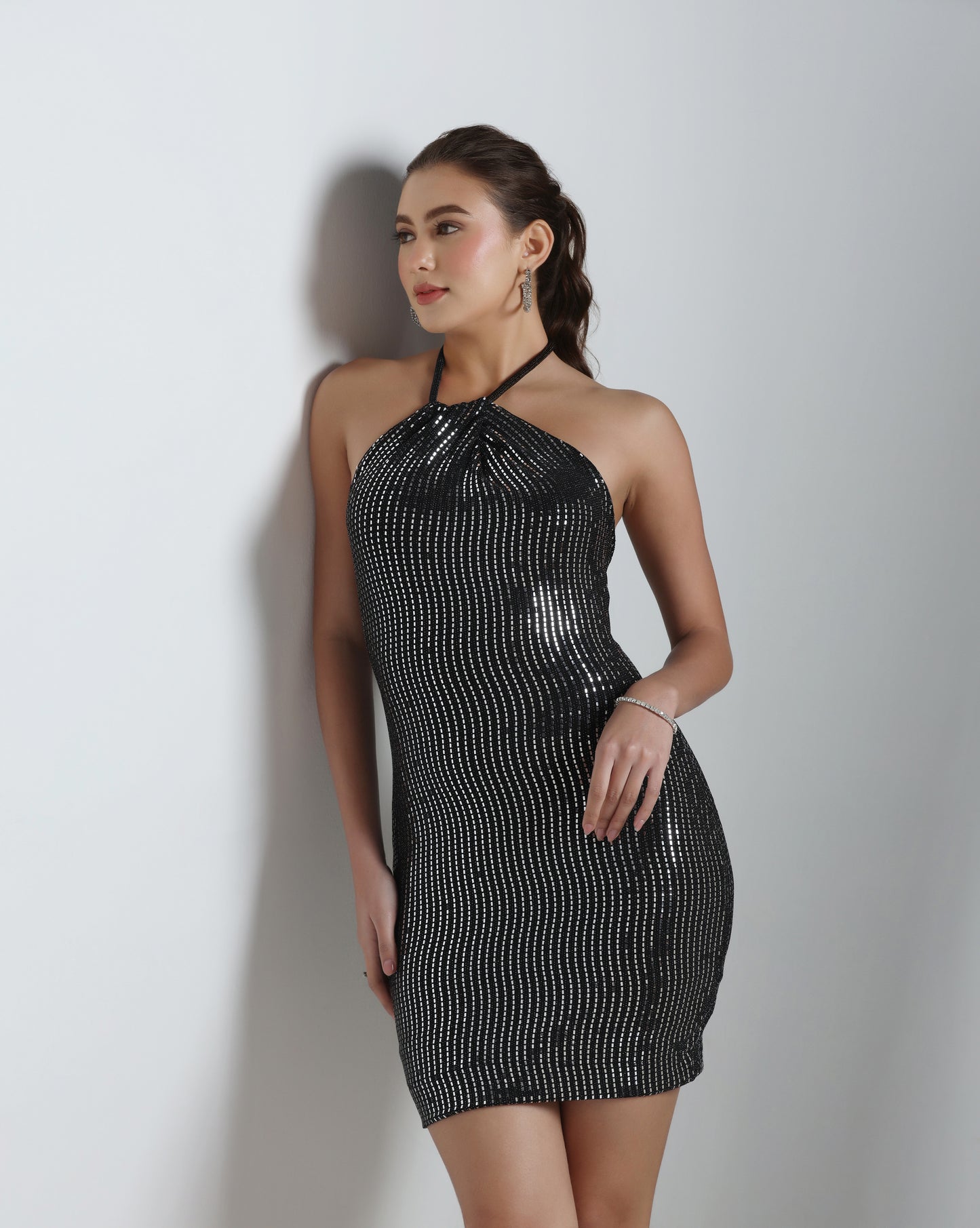 Noir Glint Dress