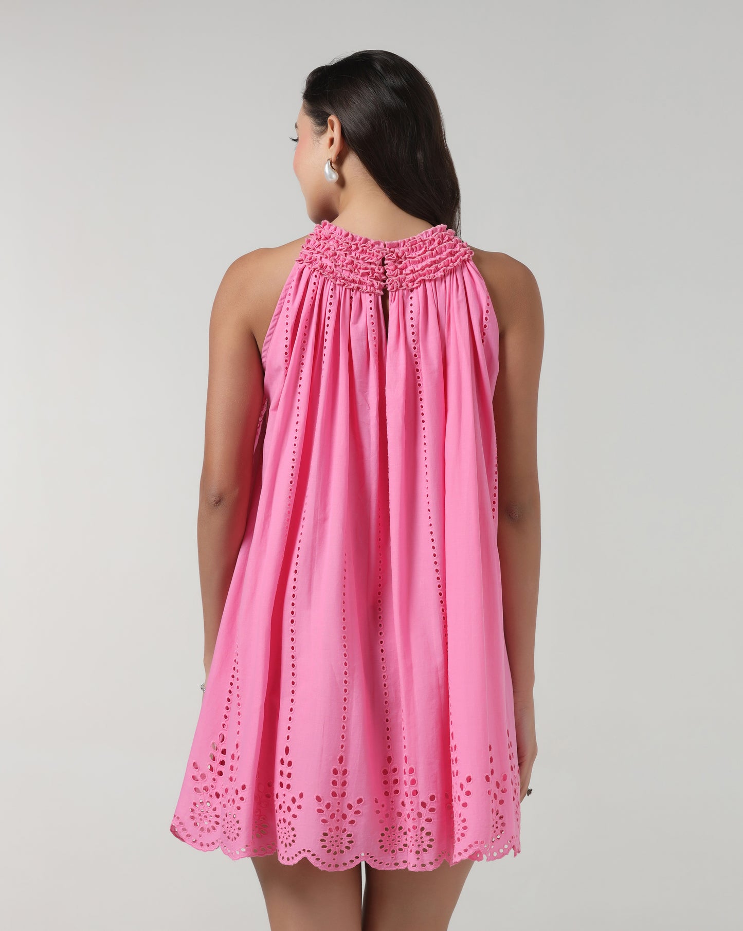 Blush Schiffli Dress