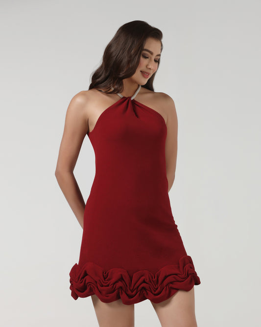 Ruby Ruffle Dress