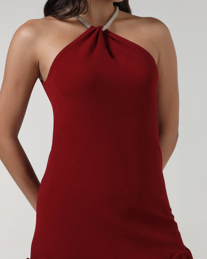 Ruby Ruffle Dress