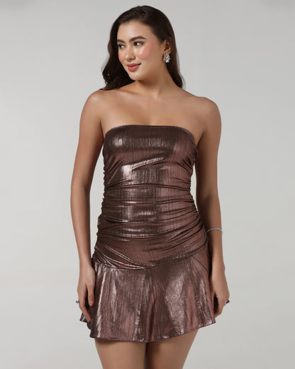 Rose Metallic Dress