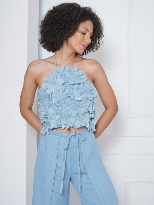 Bloom Denim Top
