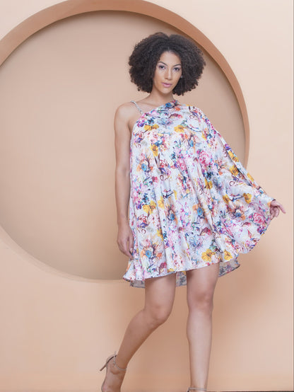 Bloom One Side Shoulder Dress