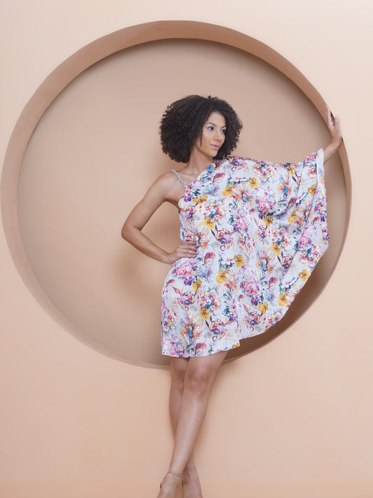 Bloom One Side Shoulder Dress