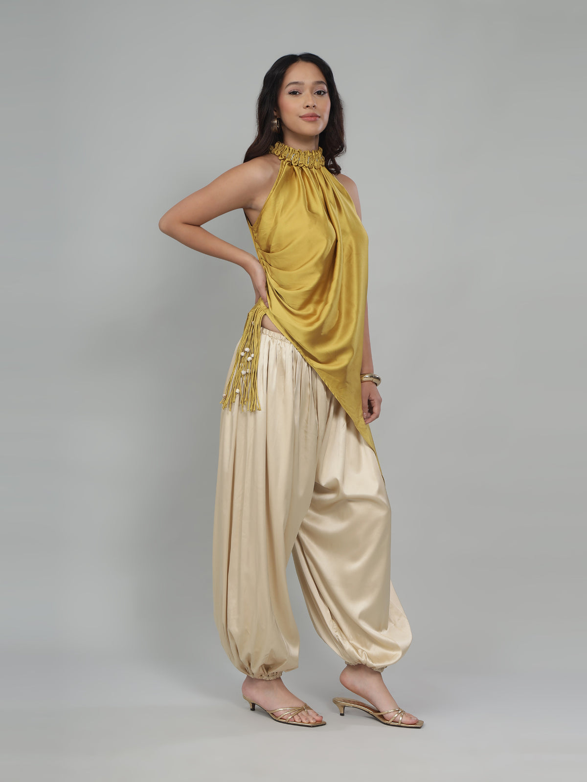 Mustard Gold Drape Set