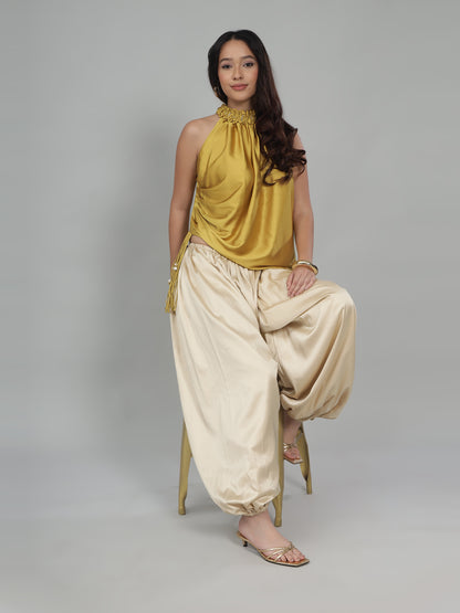 Mustard Gold Drape Set
