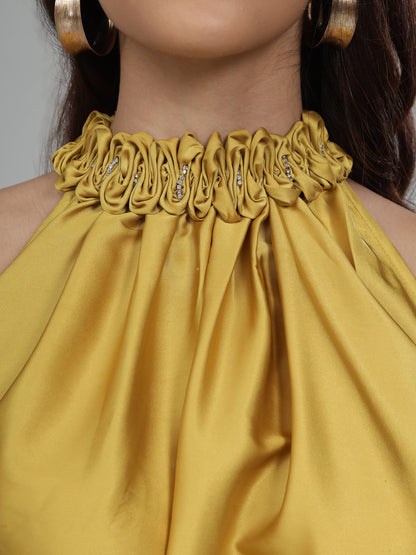 Mustard Gold Drape Set