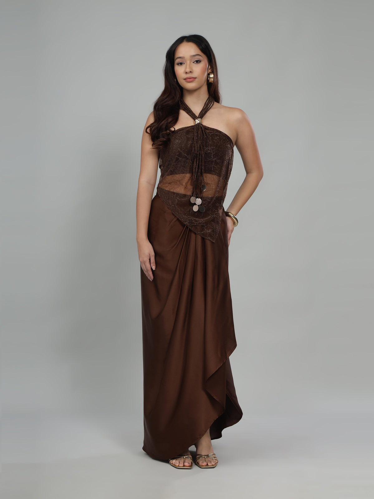 Amber Glow Halter Set