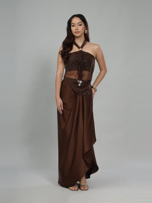 Amber Glow Halter Set