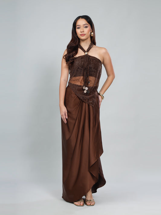 Amber Glow Halter Set